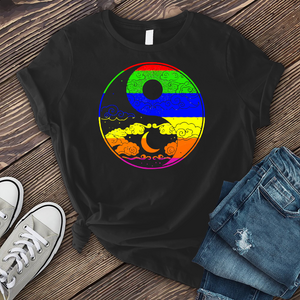 Rainbow Yin Yang T-Shirt