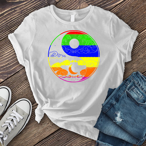 Rainbow Yin Yang T-Shirt