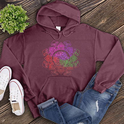 Rainbow Mushroom Mandala Hoodie