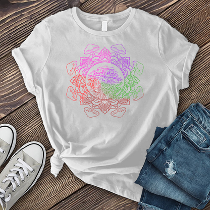 Rainbow Mushroom Mandala T-Shirt