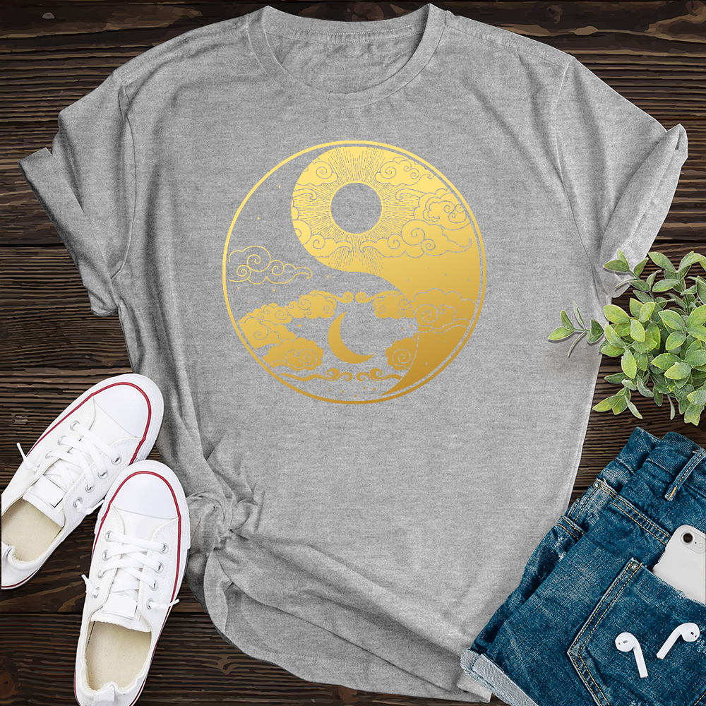 Golden Yin Yang T-Shirt