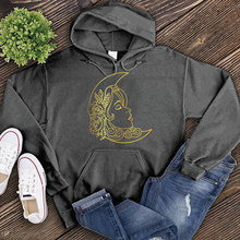 Load image into Gallery viewer, Floral Moon Woman Hoodie
