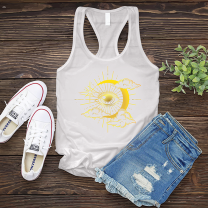 Moon and Eye in the Sky Women's Tank Top
