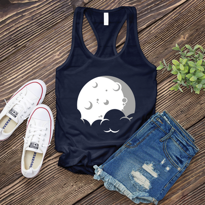 Simple Moon and Cloud Women's Tank Top