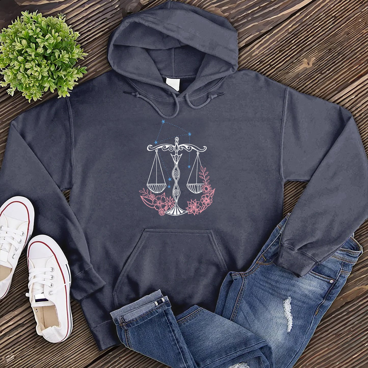 Libra Constellation and Scales Hoodie