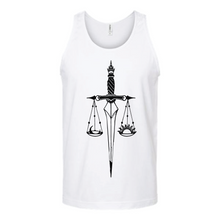 Load image into Gallery viewer, Libra Sword Scale Unisex Tank Top
