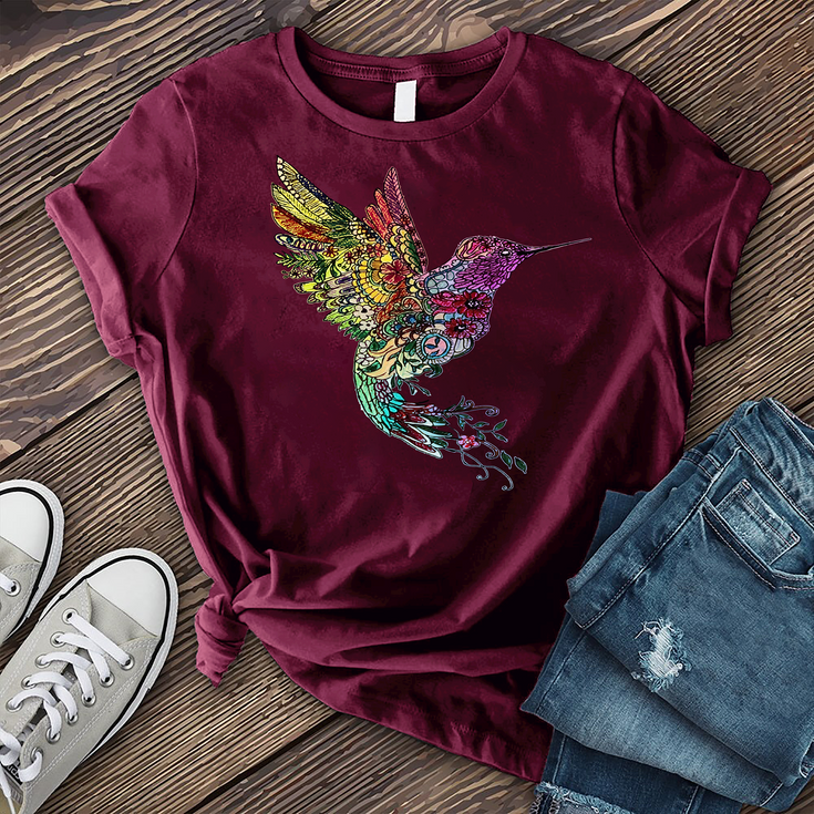 Mandala Humming Bird T-Shirt's Image