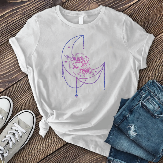 Celestial Moon Rose T-Shirt
