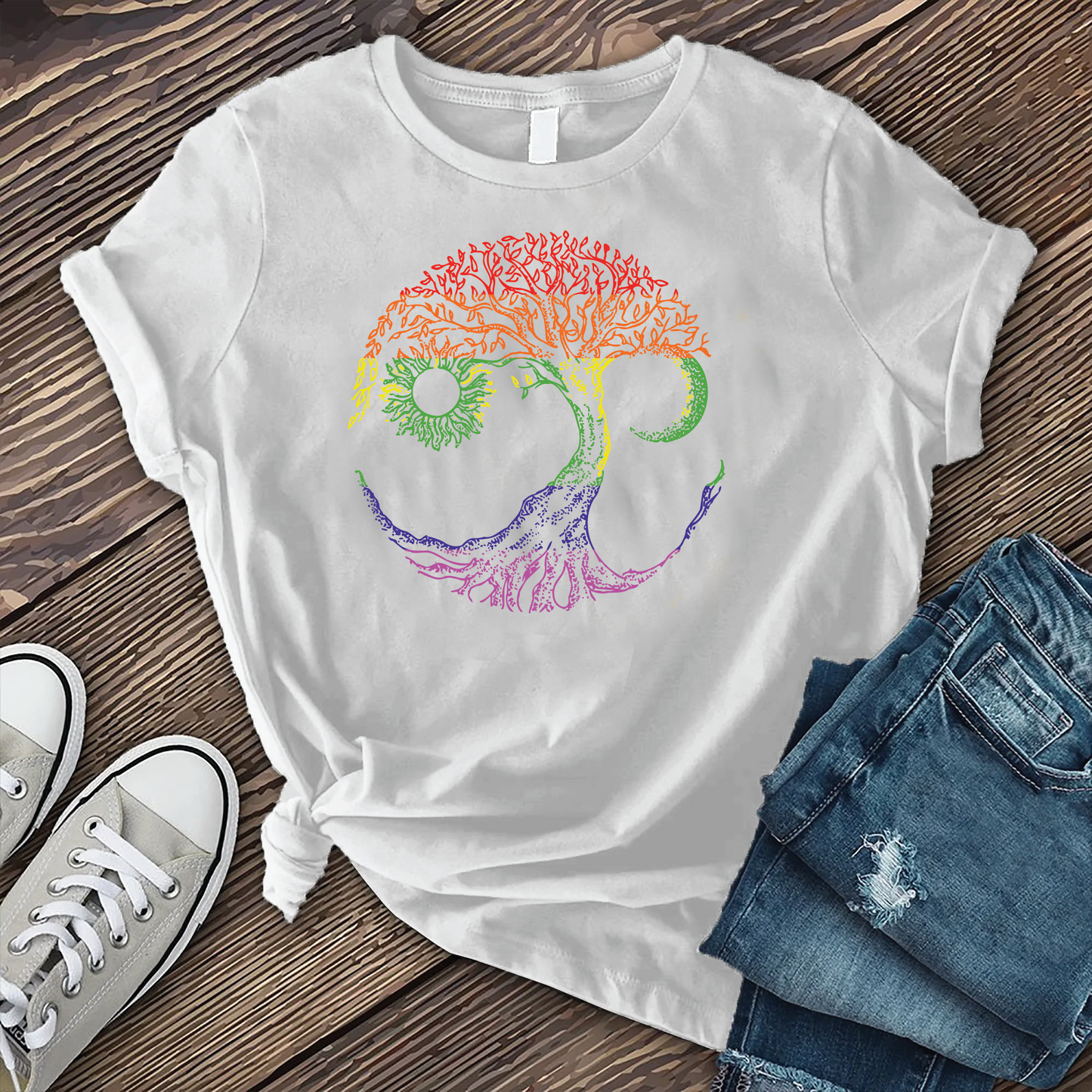 Colorful Celestial Tree Of Life T-Shirt