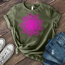 Load image into Gallery viewer, Neon Mandala Flower T-Shirt
