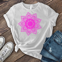 Load image into Gallery viewer, Neon Mandala Flower T-Shirt
