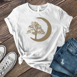 Sketched Tree and Moon T-shirt's Image